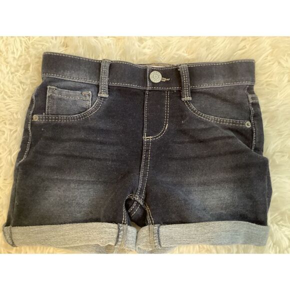 Tommy Bahama Girls Size 6x Dark Blue Denim Jegging Pull On Shorts - Picture 1 of 5